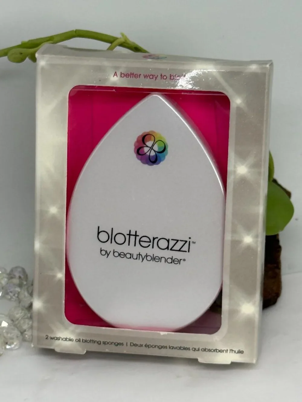 BeautyBlender Blotterazzi 2 Pc Oil Blotting Makeup Sponge - New in Box Authentic
